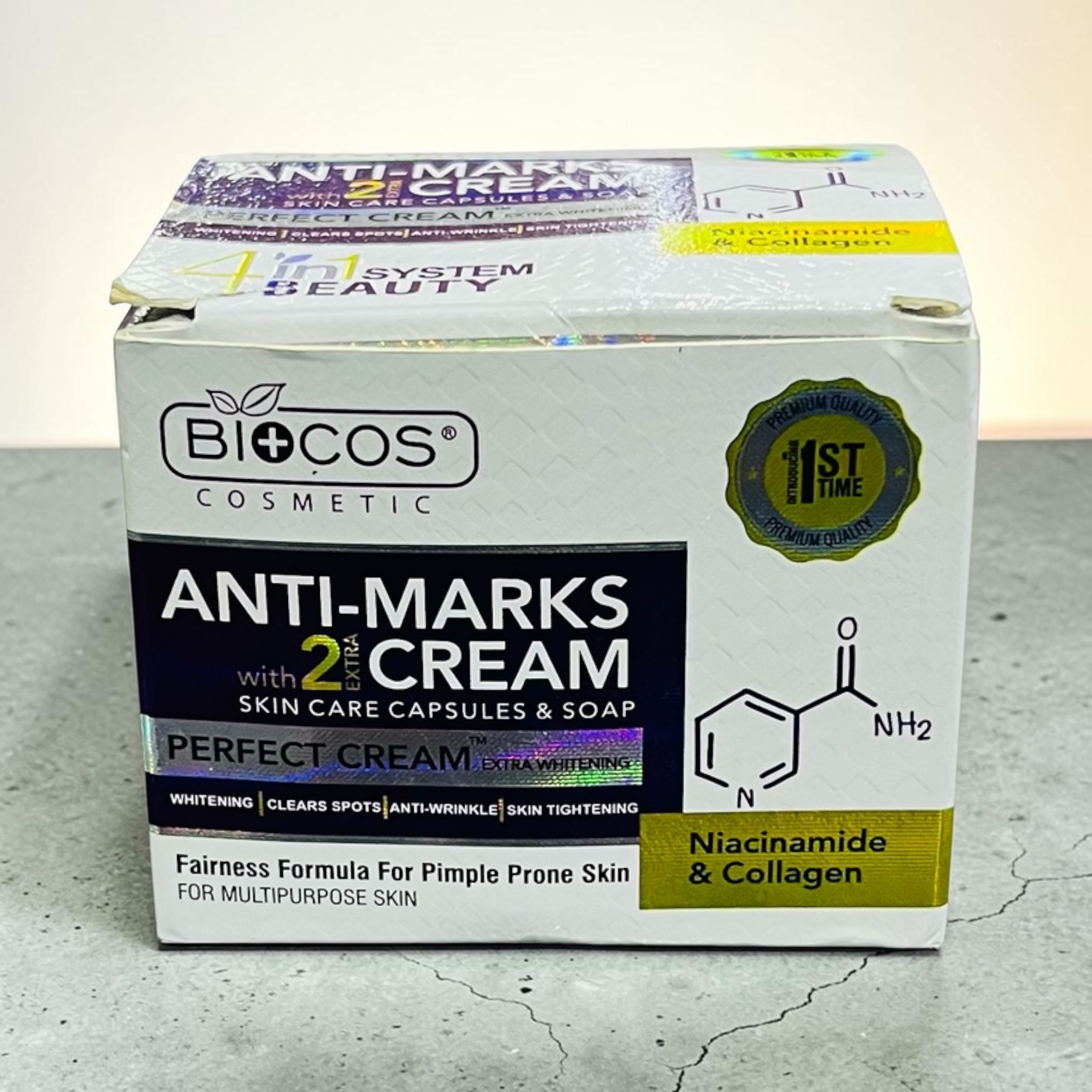 BIOCOS ANTI-MARKS NIACINAMIDE &AMP; COLLAGEN CREAM